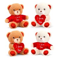 SV1976: 15cm Keeleco Love You Bear-4 Designs (100% Recycled)